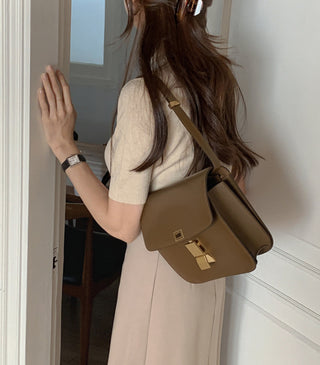 Half-collar knit Top