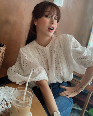 Lace batwing Top
