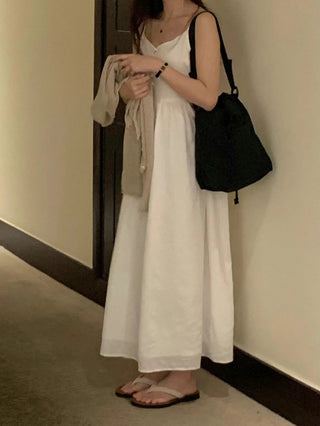 Plaid suspender dress