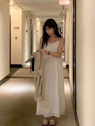 Plaid suspender dress