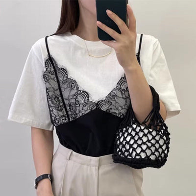 Patchwork lace Top