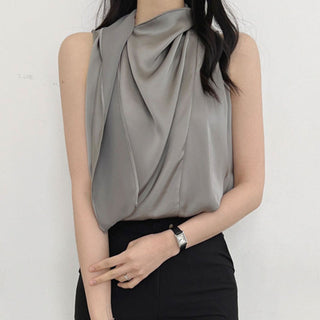 Ribbon satin Top