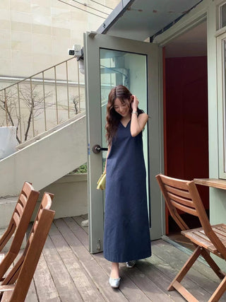 Backless tank dress