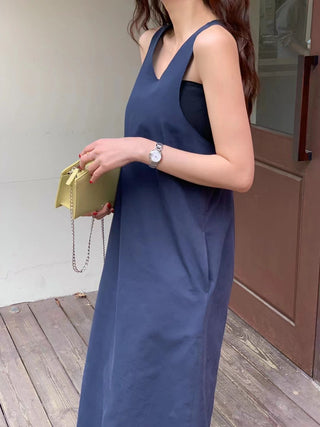 Backless tank dress