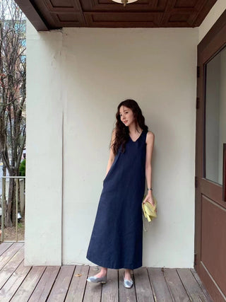 Backless tank dress