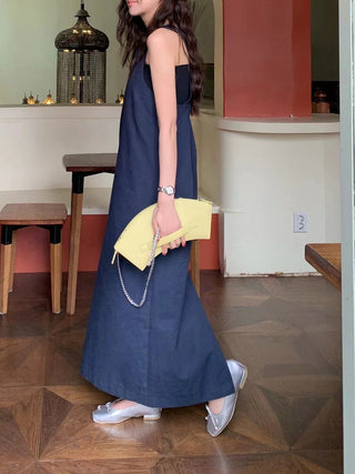 Backless tank dress
