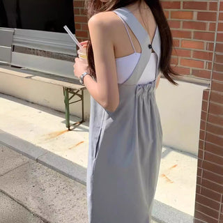 Backless tank dress