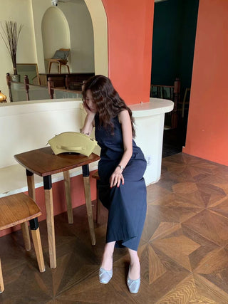 Backless tank dress