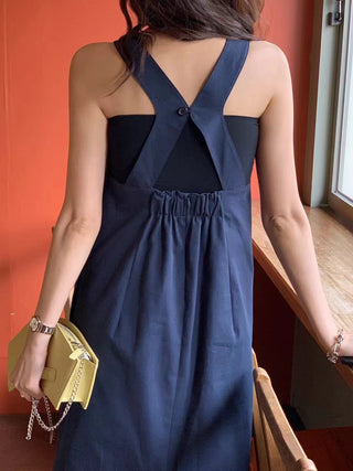 Backless tank dress