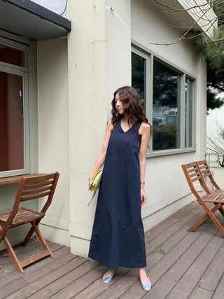 Backless tank dress
