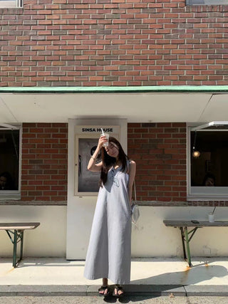 Backless tank dress