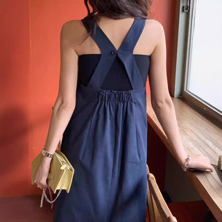 Backless tank dress
