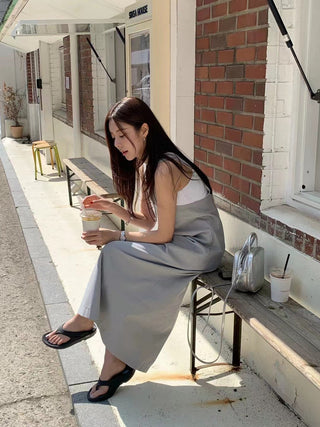 Backless tank dress