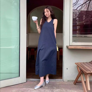 Backless tank dress