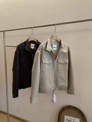 Pleated skirt suit