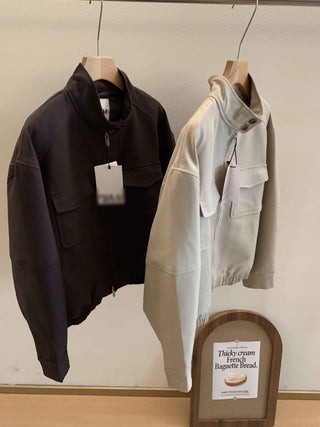 Pleated skirt suit