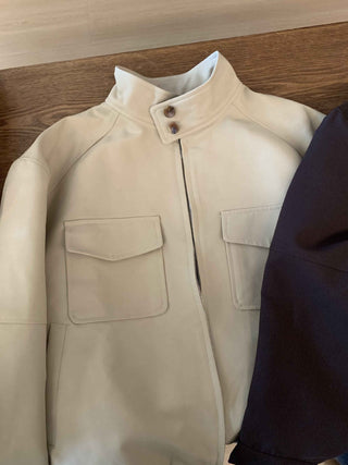Pleated skirt suit