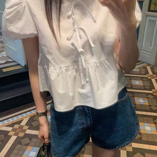 Bow puff Top