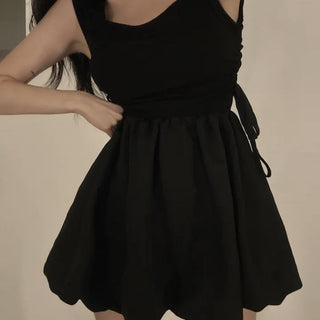 Square collar skirt