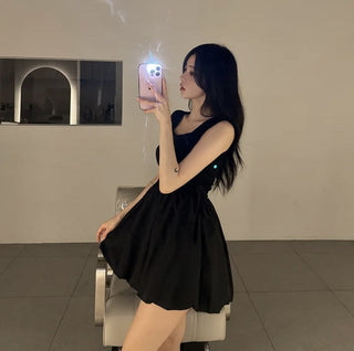 Square collar skirt