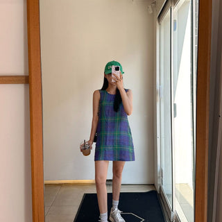 Plaid Top dress