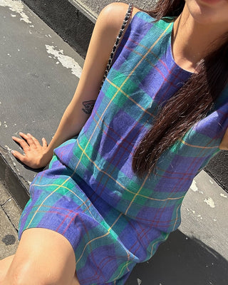 Plaid Top dress