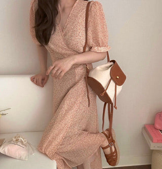 Floral chiffon dress