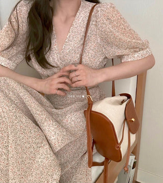 Floral chiffon dress