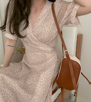 Floral chiffon dress