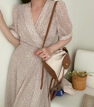 Floral chiffon dress