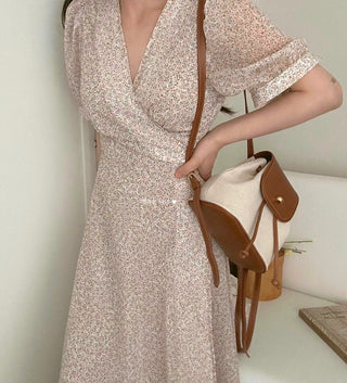 Floral chiffon dress