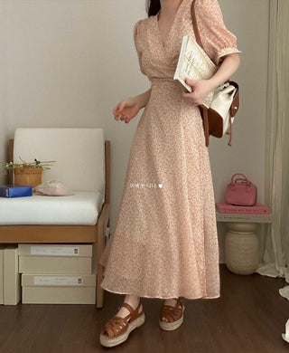 Floral chiffon dress