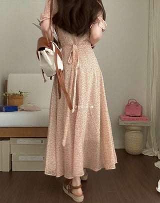 Floral chiffon dress