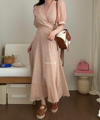 Floral chiffon dress