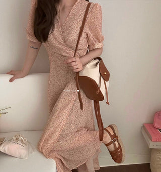 Floral chiffon dress