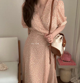 Floral chiffon dress