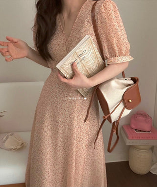 Floral chiffon dress