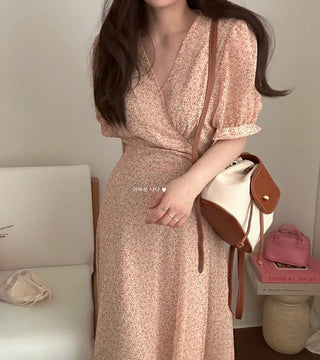 Floral chiffon dress
