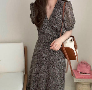 Floral chiffon dress