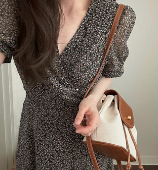 Floral chiffon dress