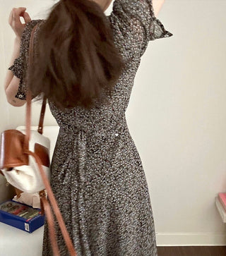 Floral chiffon dress