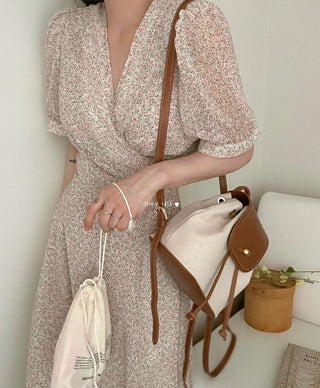 Floral chiffon dress