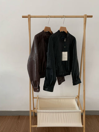 Maillard leather coat