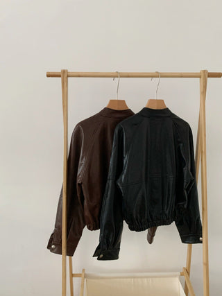 Maillard leather coat