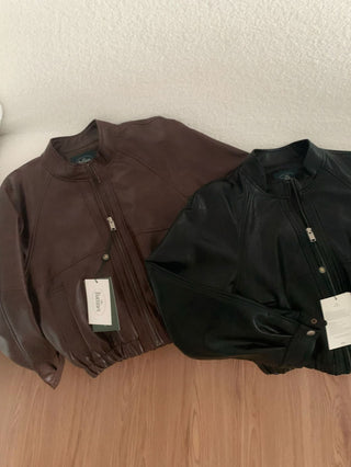 Maillard leather coat