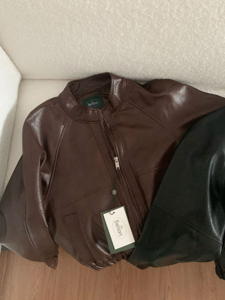 Maillard leather coat