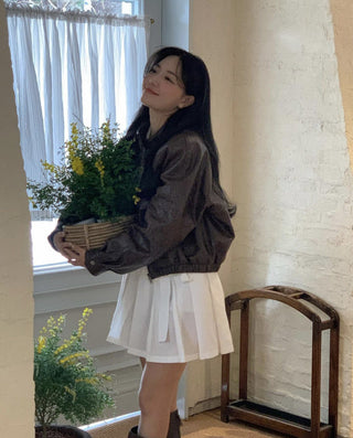 Maillard leather coat
