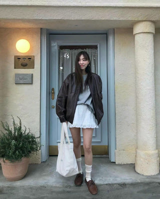 Maillard leather coat