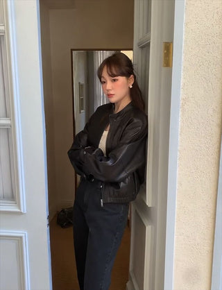 Maillard leather coat