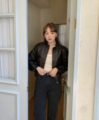 Maillard leather coat